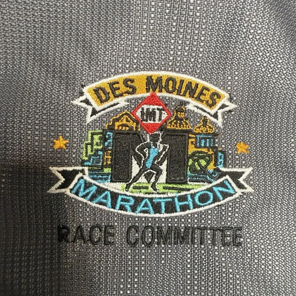 OGIO Upton Laptop Messenger Bag Black Model 417015 Des Moines Marathon Logo